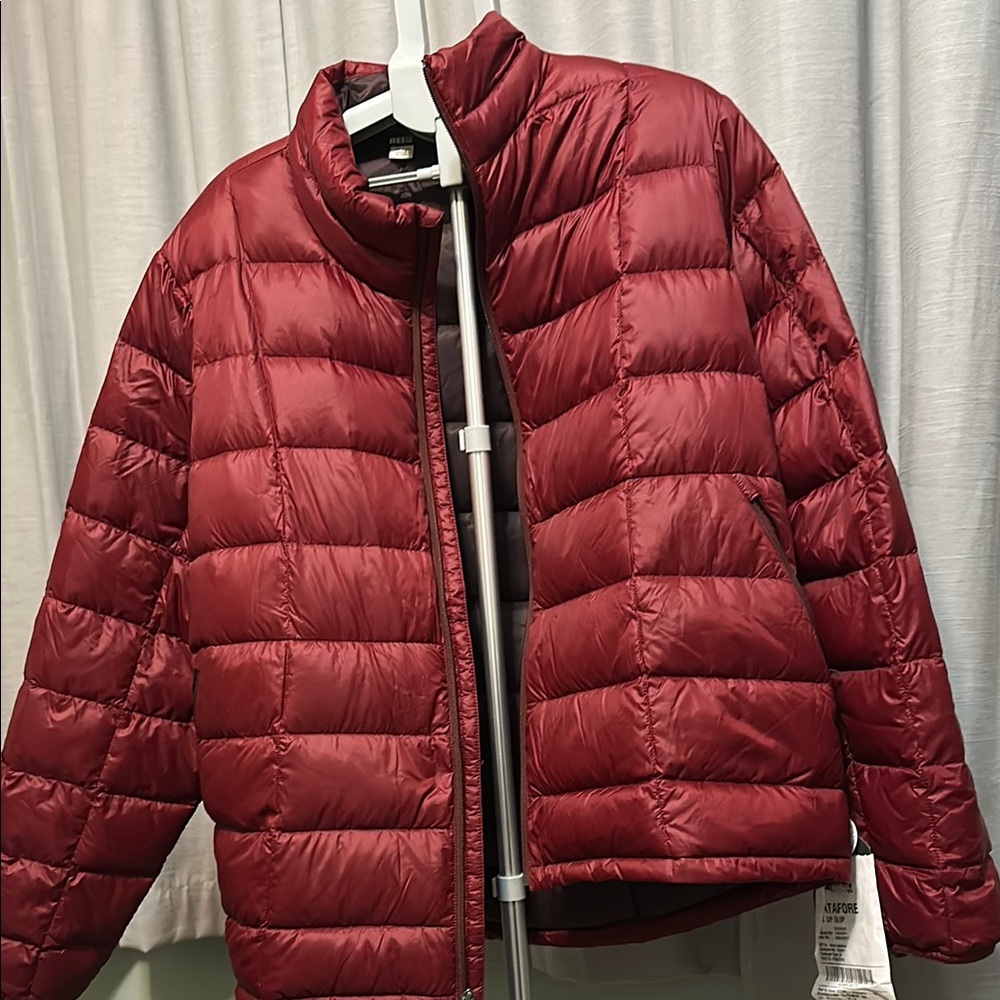 REI Deep Red Puffer Jacket